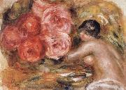 Pierre Renoir Roses and Study of Gabrielle oil painting artist